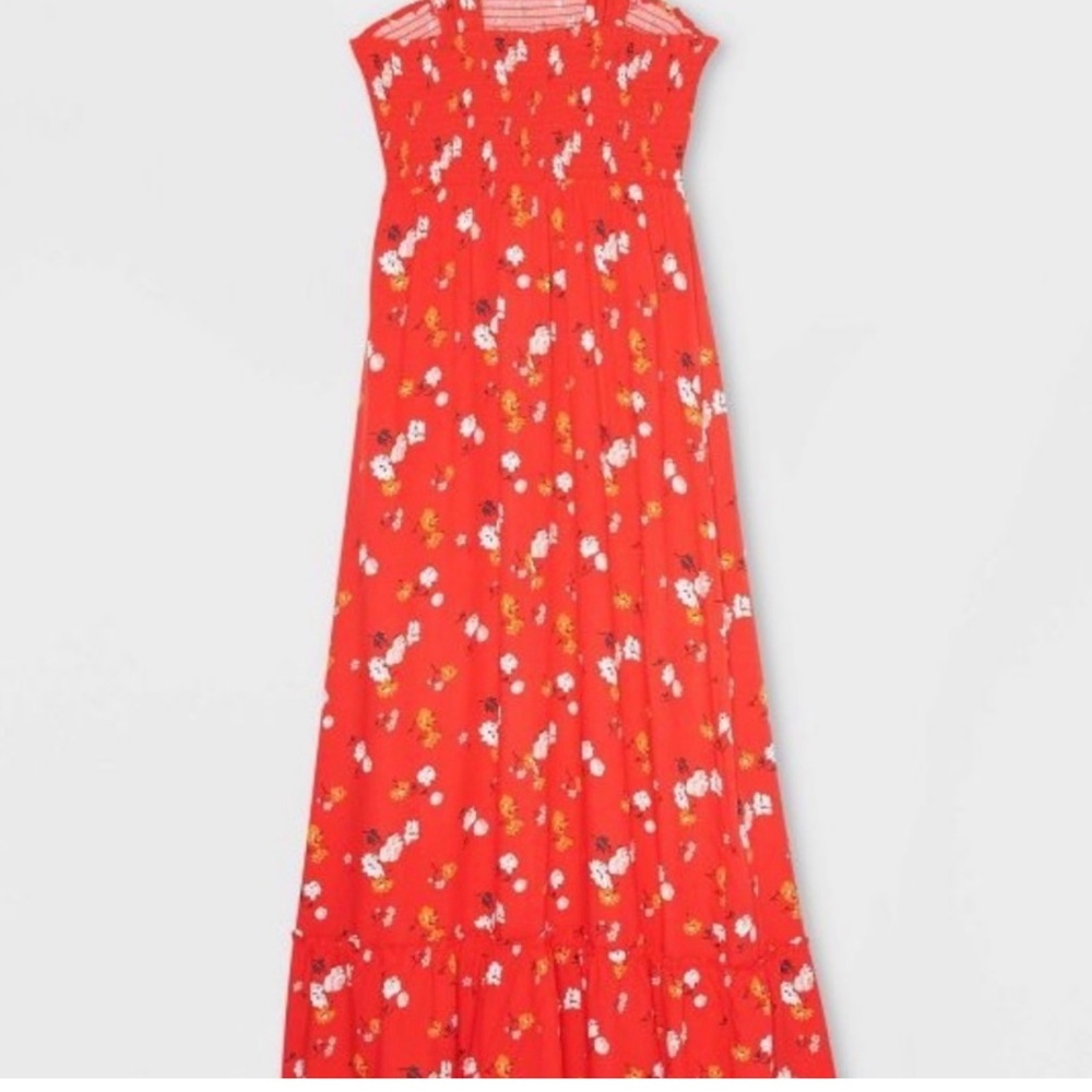 Floral Print Smock Maternity Maxi Dress - Picture 2 of 3